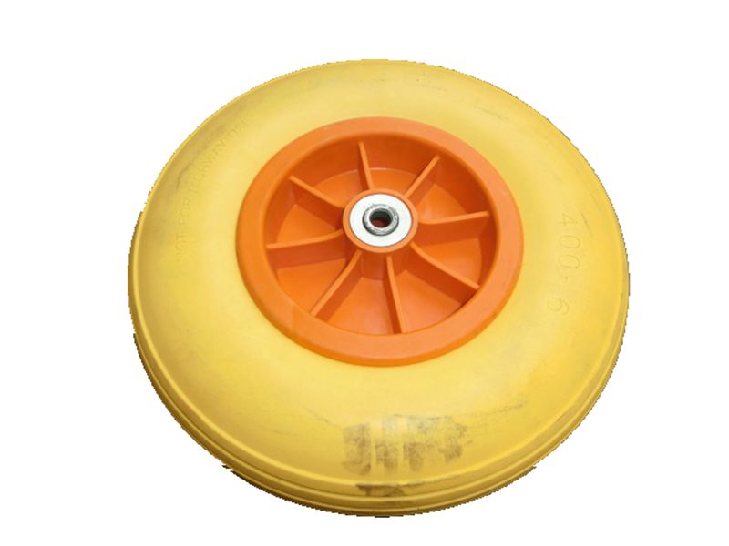 13x4.00-6 PU wheel plastic hub