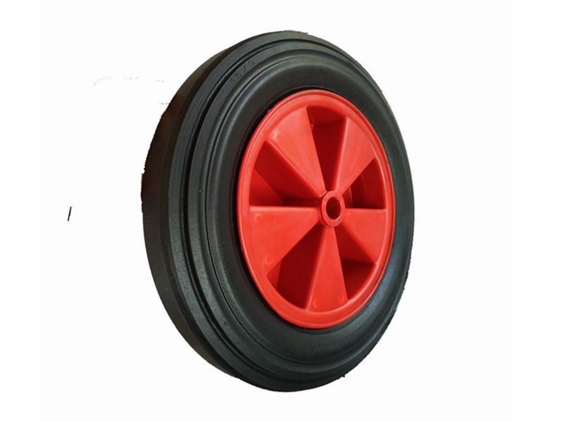 15x3 solid rubber wheel plastic hub