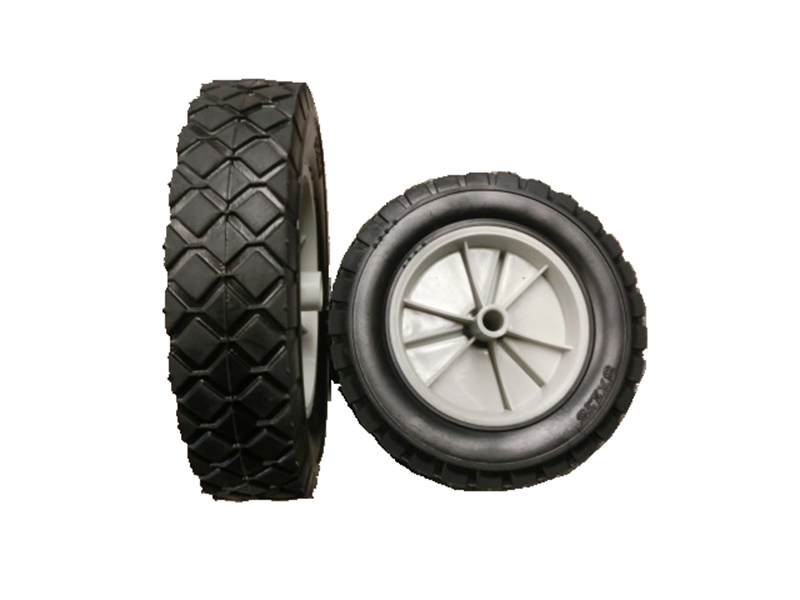 8x1.75 semi solid tire plastic hub