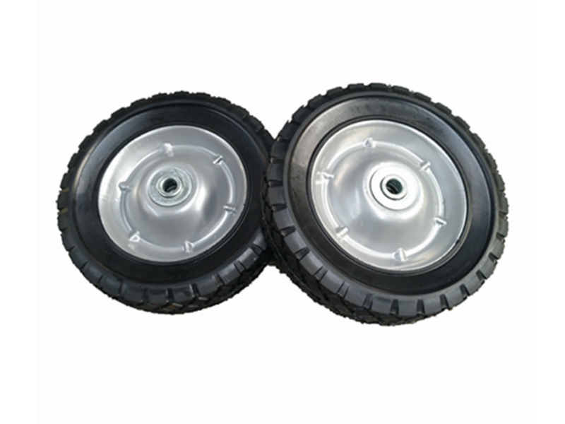 8x1.75 semi solid tire metal hub